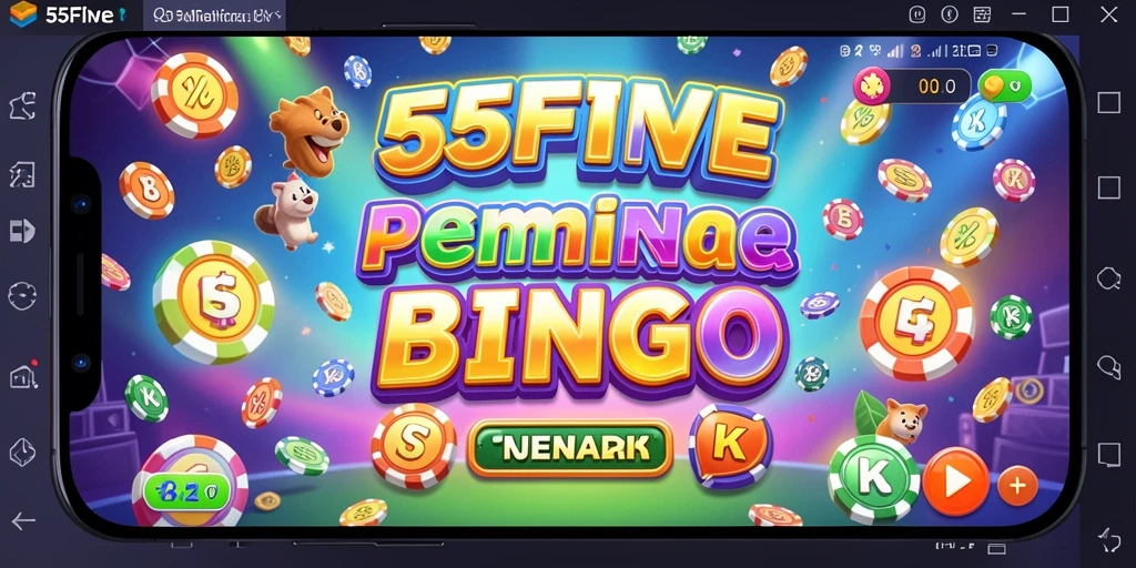 Screenshot gameplay Bingo yang seru di 55FIVE.