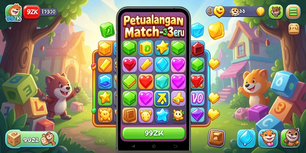 Tampilan gameplay seru dan menantang dalam 99ZK.