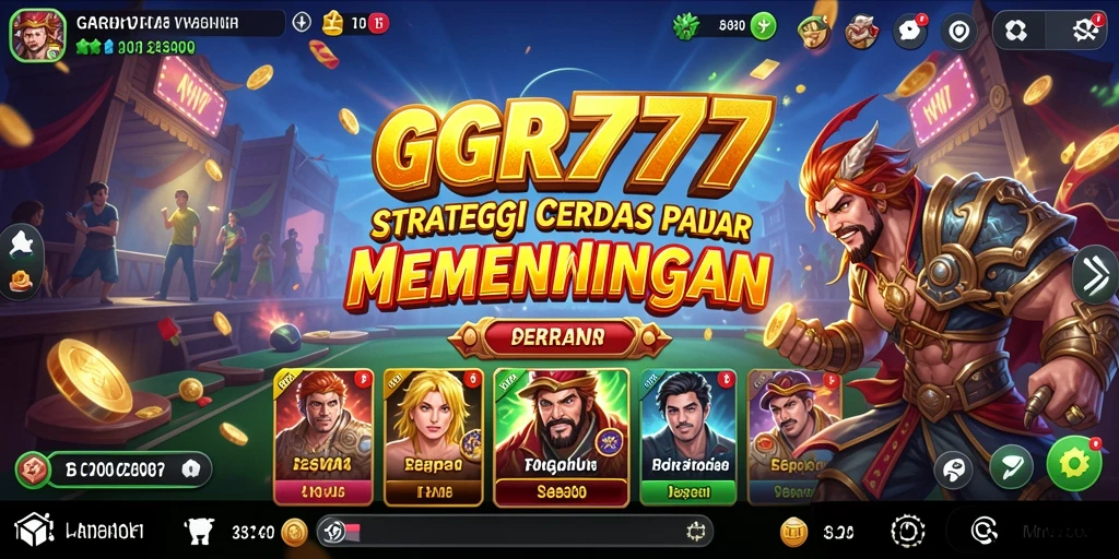 Tampilan gameplay GGR777 dengan elemen strategi yang intens.