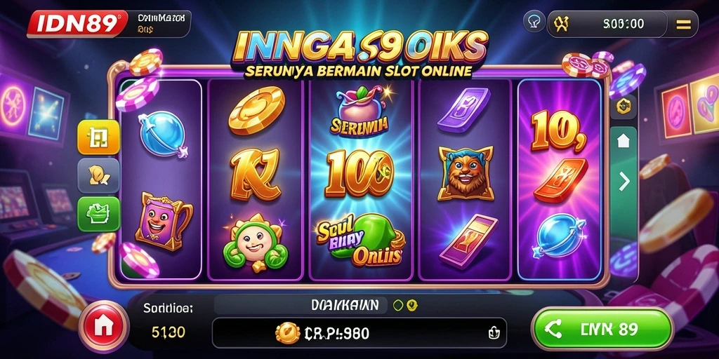 Tampilan gameplay seru di IDN89, nikmati keseruan bermain slot.