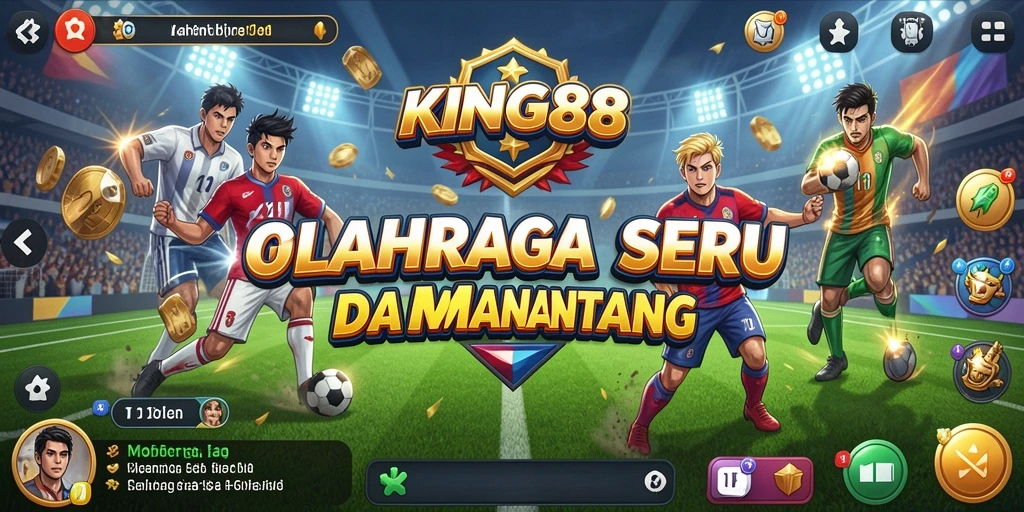 Tangkapan layar KING88 menampilkan aksi olahraga yang mendebarkan.