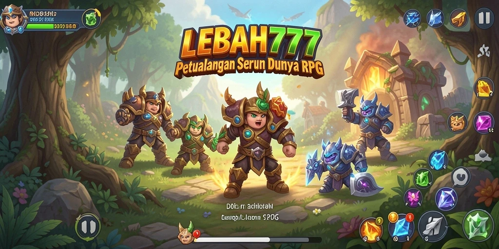 Tangkapan layar gameplay LEBAH777 menampilkan pertarungan seru di dunia RPG.