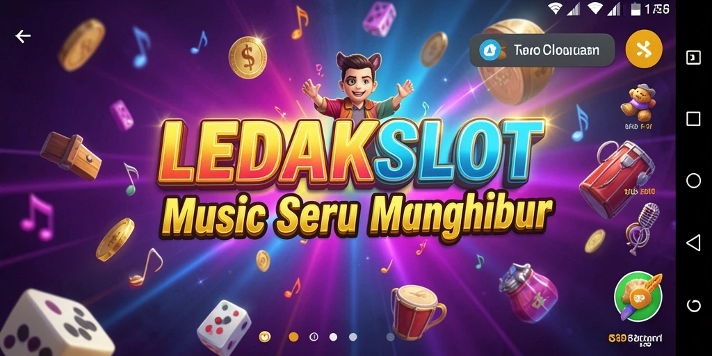 Screenshot gameplay LEDAKSLOT menampilkan keseruan bermain musik.