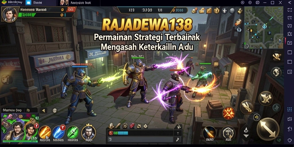 Tampilan menakjubkan dari gameplay strategi RAJADEWA138.