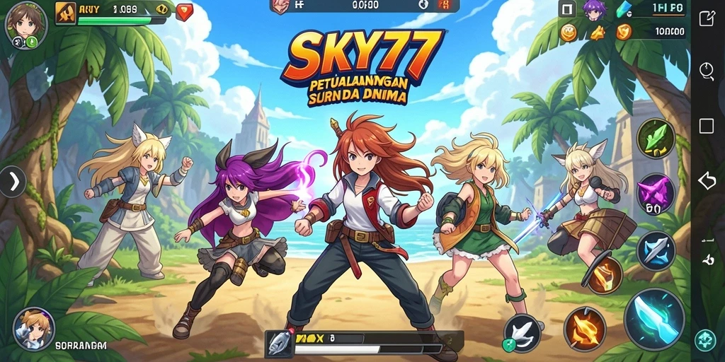 Tampilan gameplay memukau dari <strong>SKY77</strong>, penuh aksi dan petualangan.
