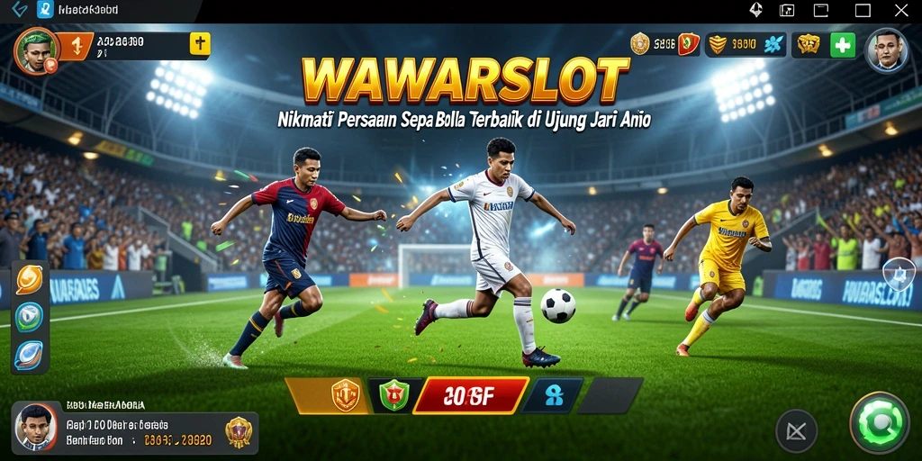 Screenshot menampilkan gameplay seru WAWARSLOT dengan pertempuran tim di lapangan.