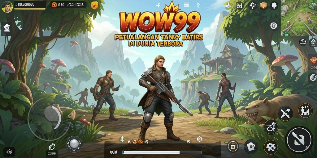 Screenshot gameplay WOW99 menampilkan aksi eksplorasi dunia terbuka yang memukau.