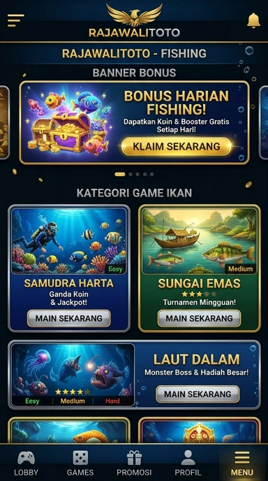 Tampilan antarmuka rajawalitoto yang menarik dan mudah digunakan.